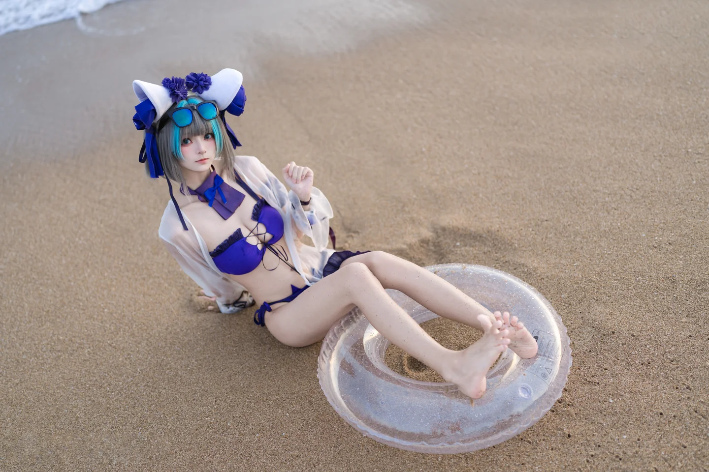 九柒喵 - No.039 碧蓝航线·柴郡泳装 [26P-194MB] tg@simisebaisi 【丝足阁】009.webp